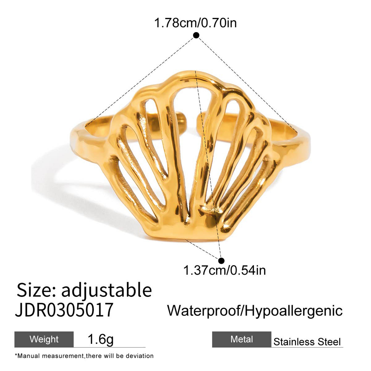 Blakelynn Marine Shell Ring - JDR0305017 [HKA367C6]
