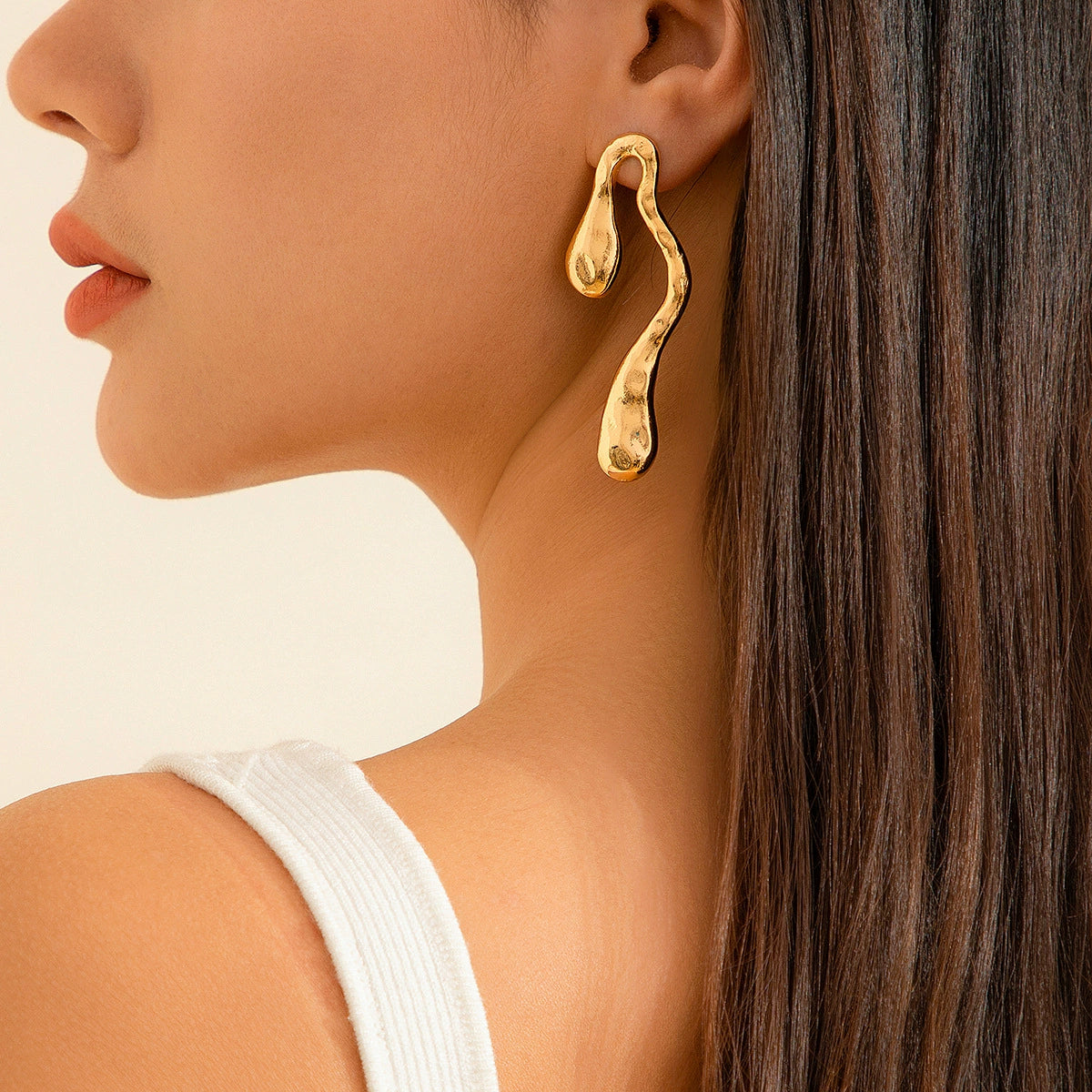 Laiklyn Molten Drop Earrings - Style 05 Gold Tone [ECVJL0MY]