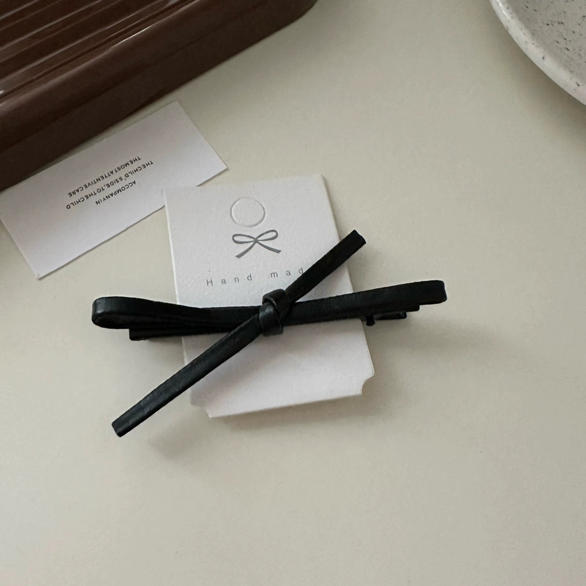 Nicolina Dainty Bow Hairpin - Black Single [ONEHXLJU]