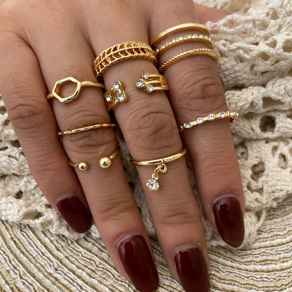 Camila Star Moon Ring Set - Style 7 [5D6S74O7]