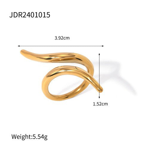 Kenli Geometric Open Ring - JDR2401015 [WEDMIHUS]