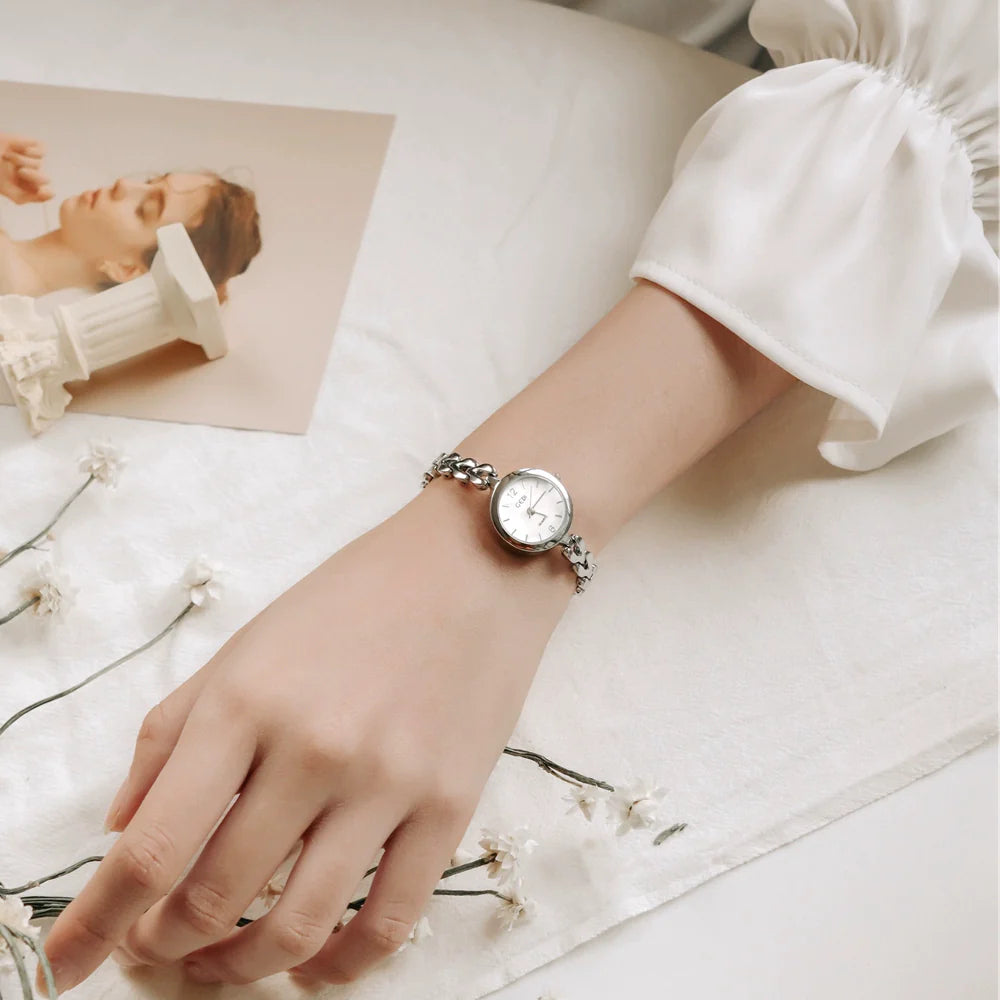 Filomena Delicate Bracelet Watch - Elegant Silver