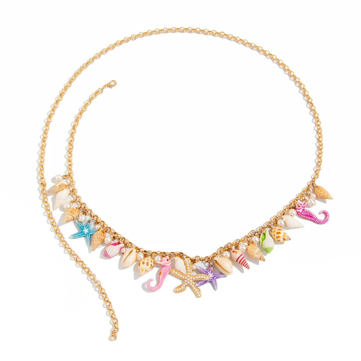 Ivette Marine Charm Body Chain - Gold