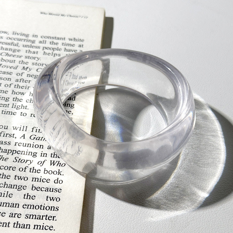 Rylin Marbled Resin Bangle - D - Ocean Blue Swirl [Y8PFCTTA]