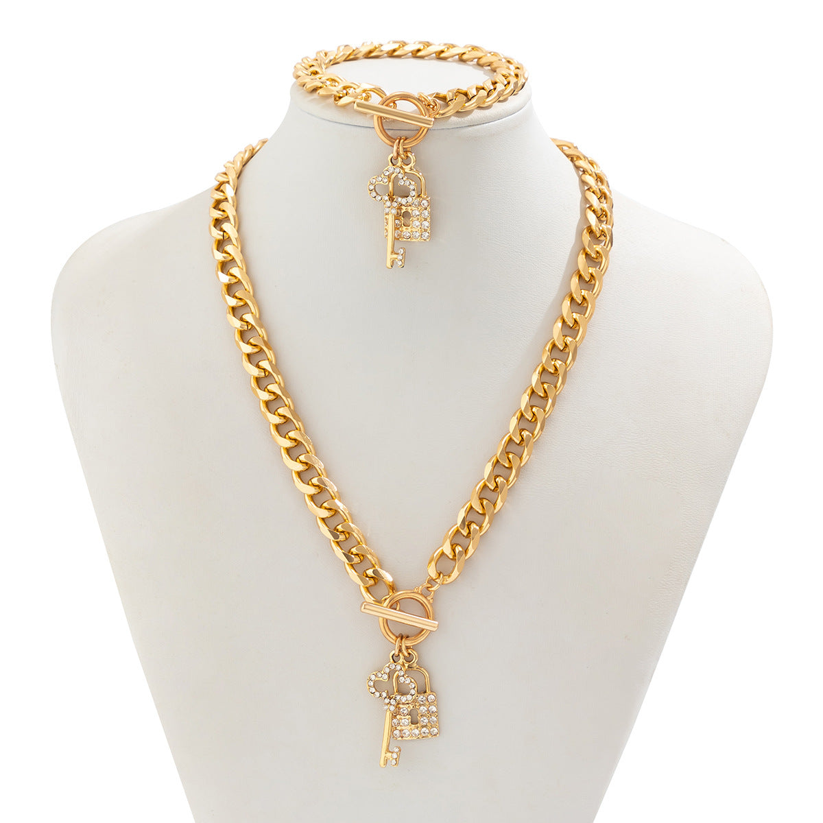 Erielle Pave Key Lock Set - Style 1 [HSH9P66G]