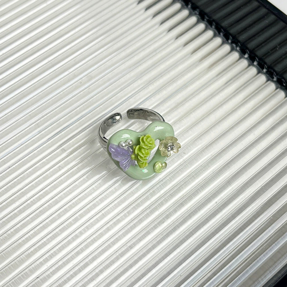 Jimena Floral Butterfly Ring - Style B [6BZ40YUU]