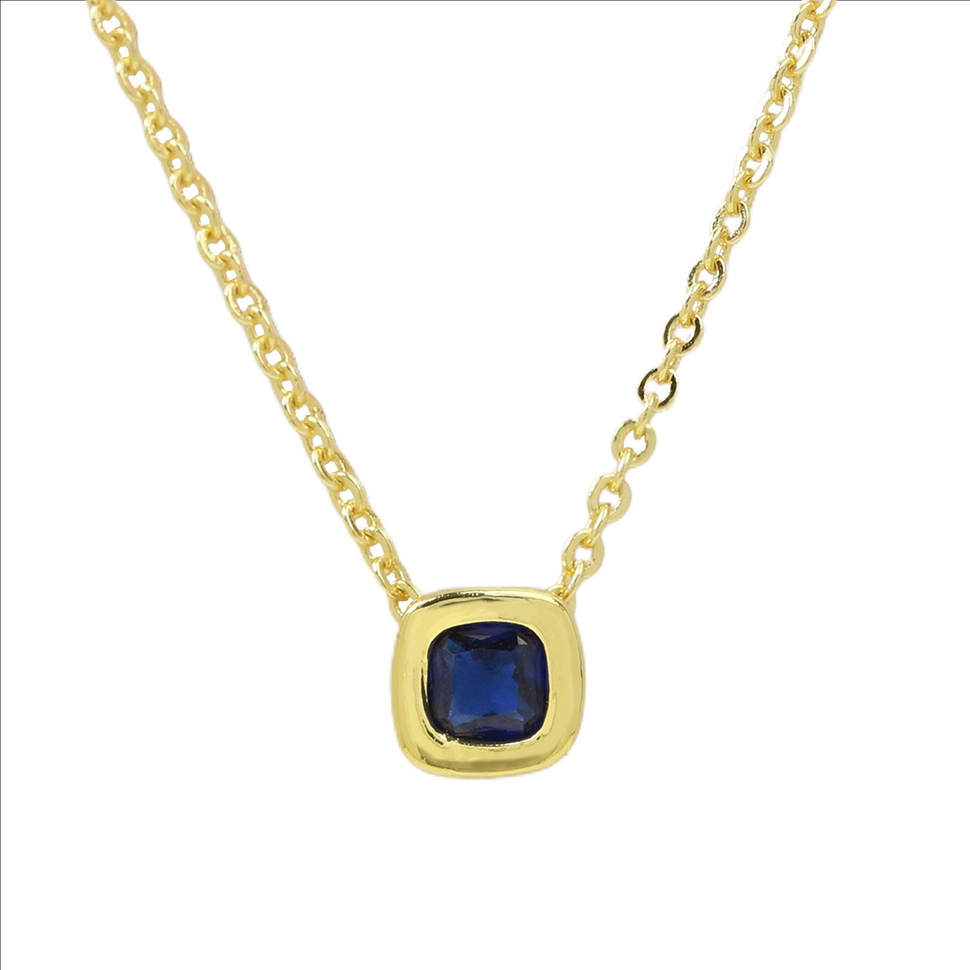 Roslyn Geometric Birthstone Necklace - September Birthstone Necklace [7L1EXINL]