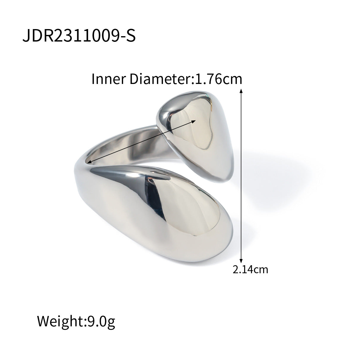 Giavana Stainless Steel Band Ring - JDR2311009-S [51XUBVT5]