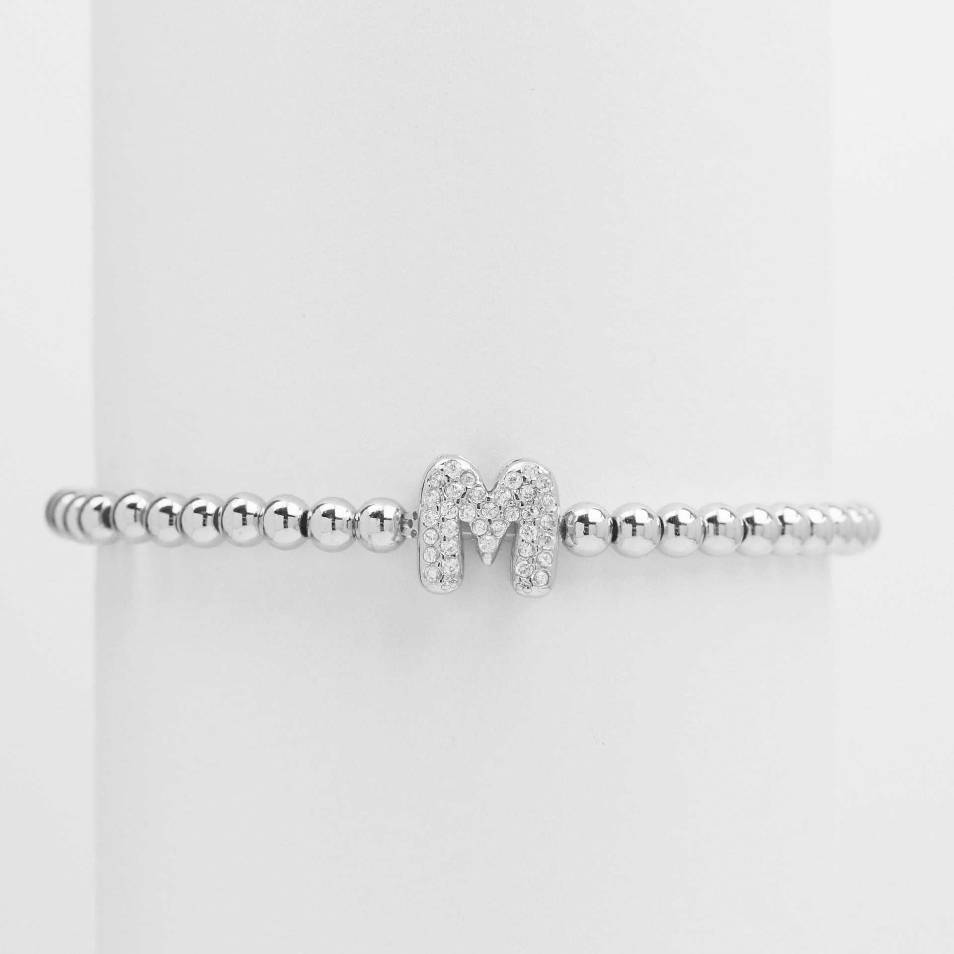 Aloni Bubble Letter Bracelet - Silver M [2IM7SCX9]