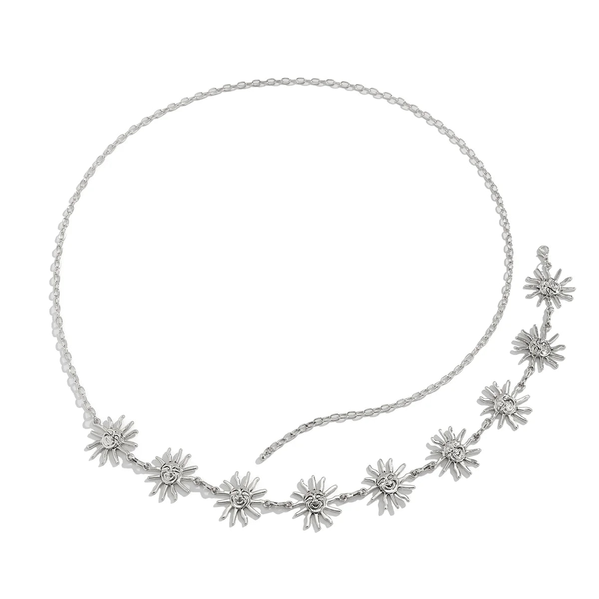 Shahad Sun Charm Body Chain - Silver