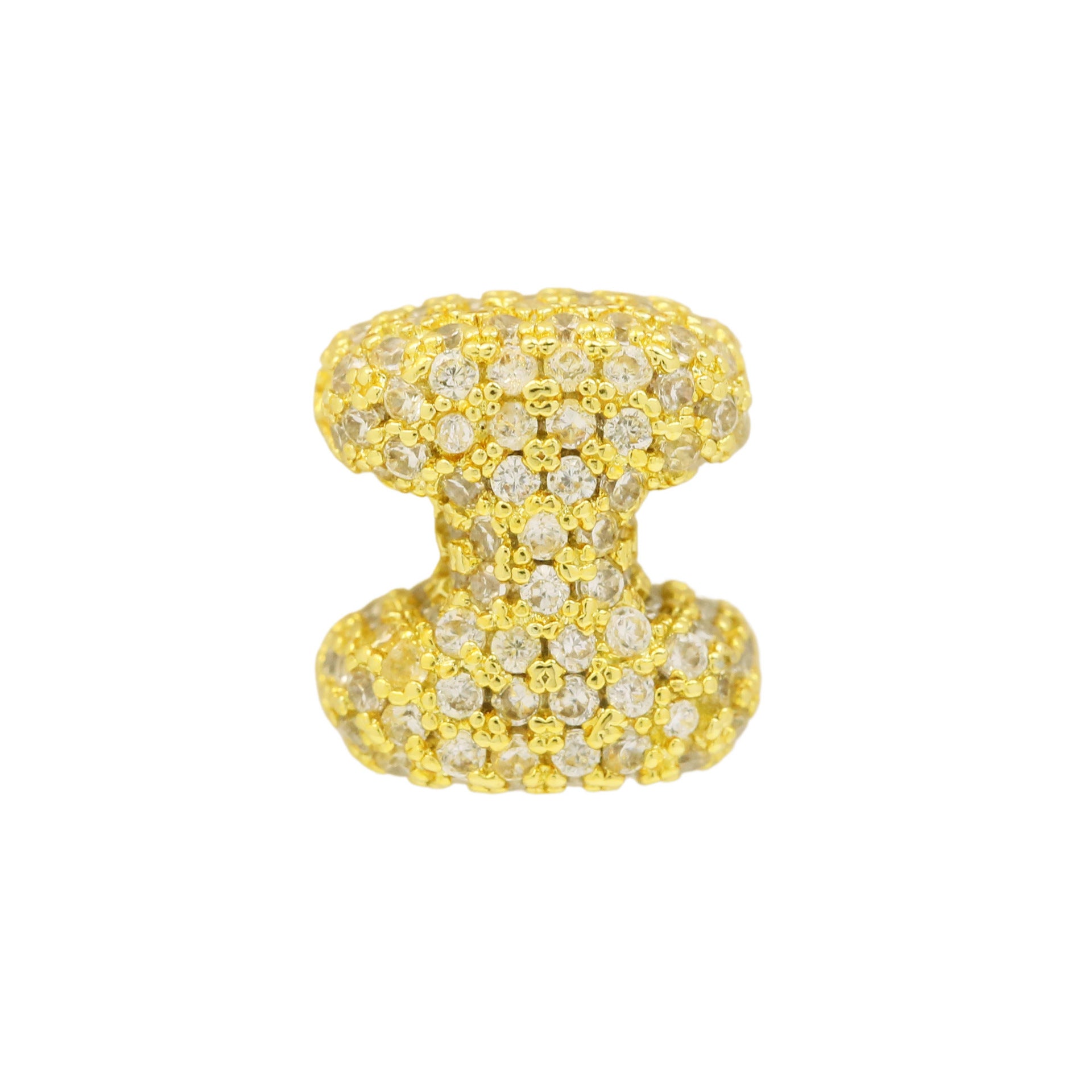 Jehlani Zircon Bubble Letter Necklace - Gold I Pendant [33IMWLSI]