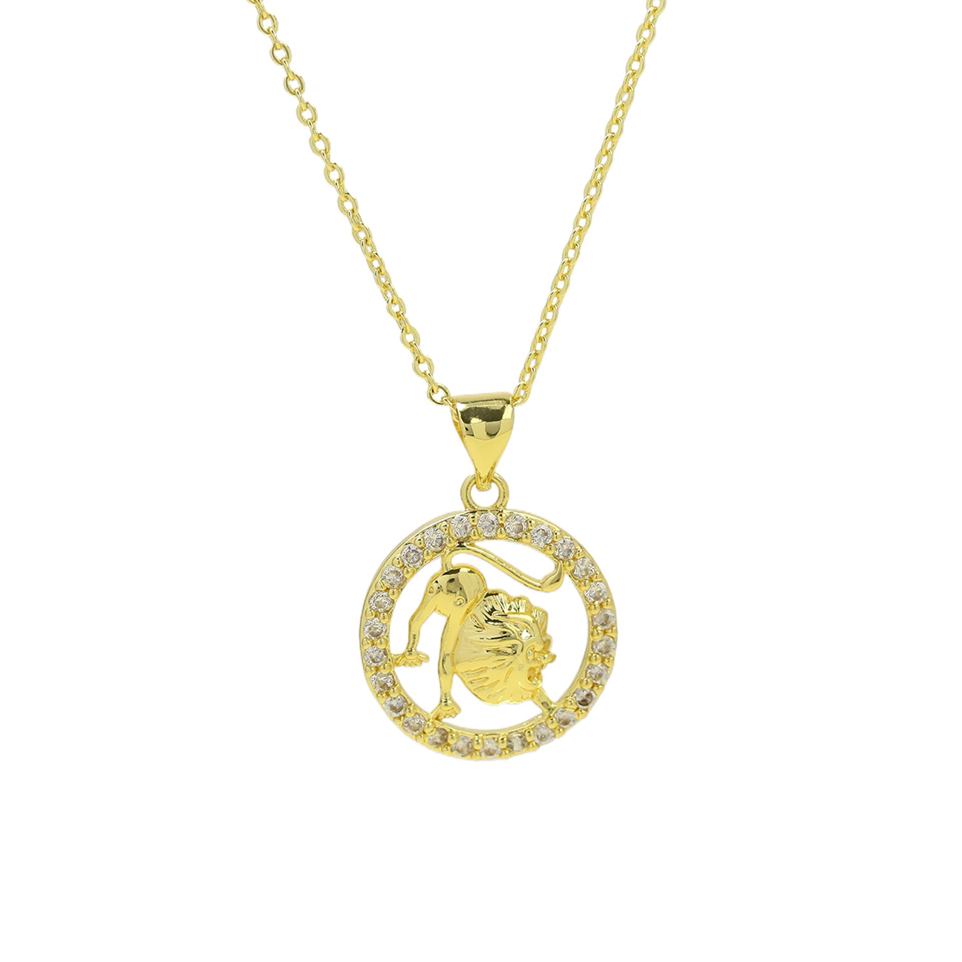 Jaylinn Zodiac Disc Necklace - Leo [6TGE2PJQ]