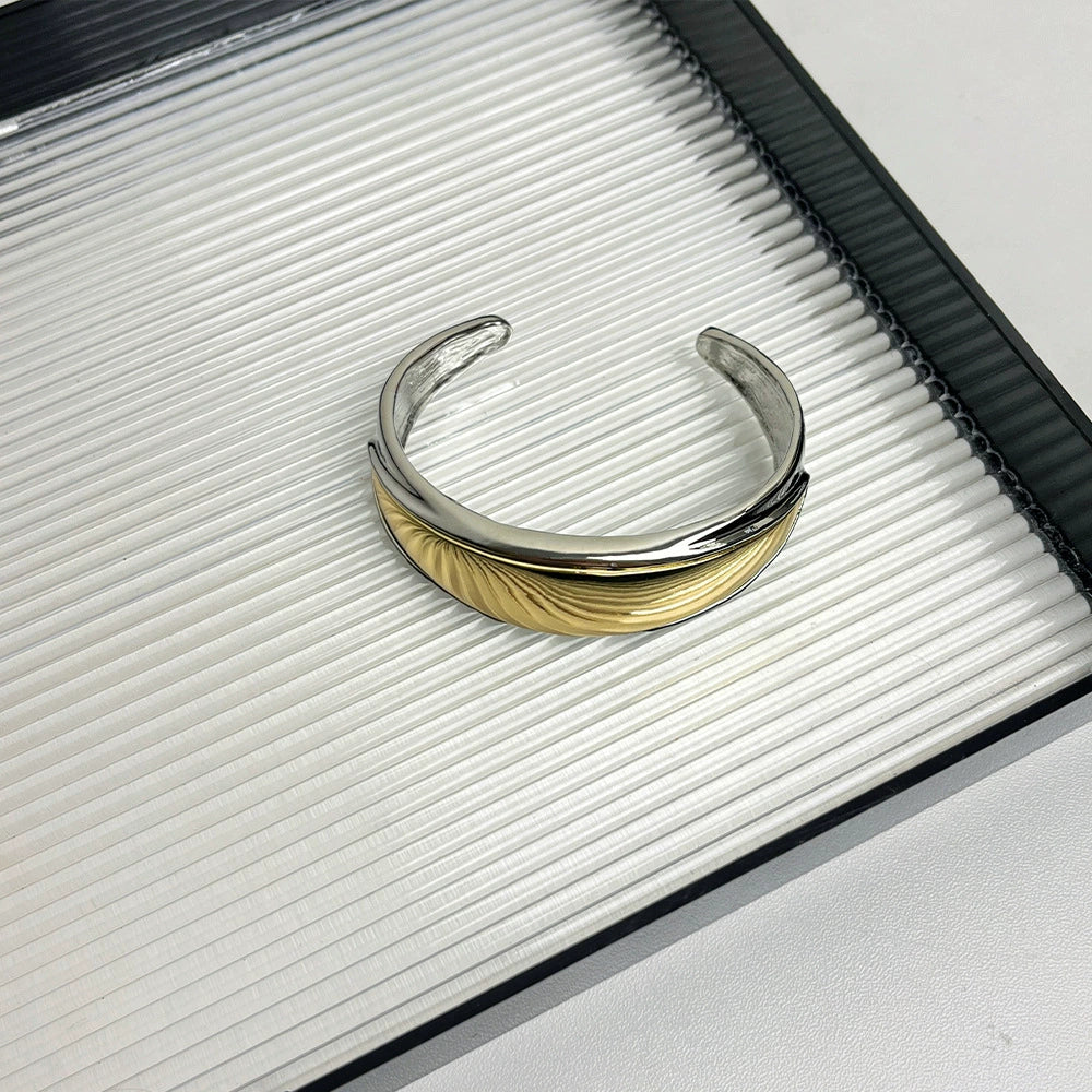 Marcy Polished Ring Bracelet - Silver Tone Bracelet [BMI38IOY]