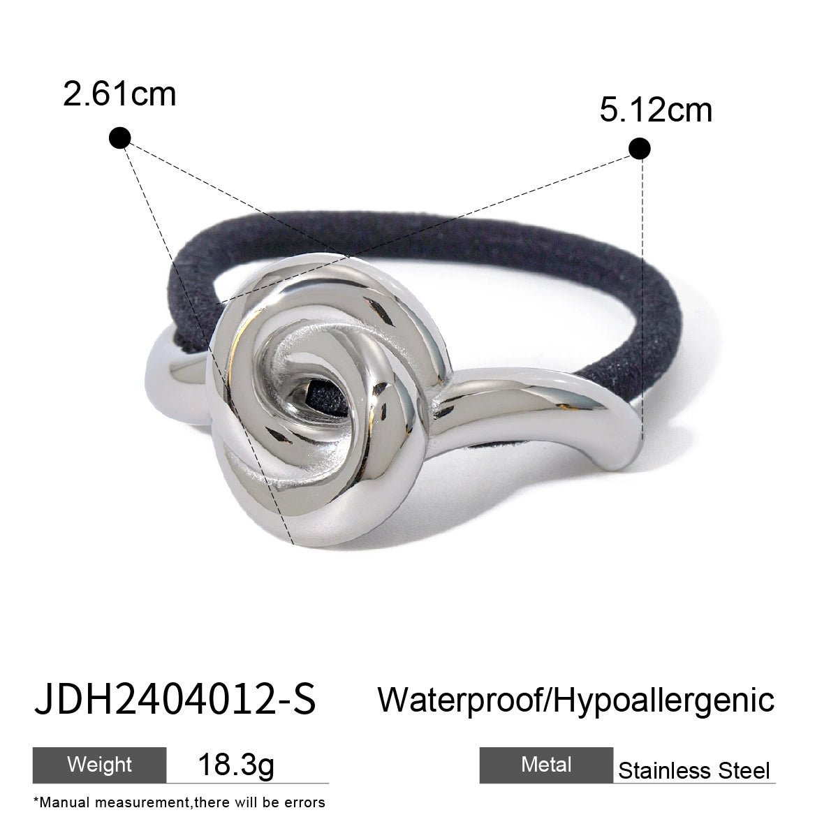 Danely Sleek Metal Hair Ties - JDH2404012-S [KWJ8GSSG]