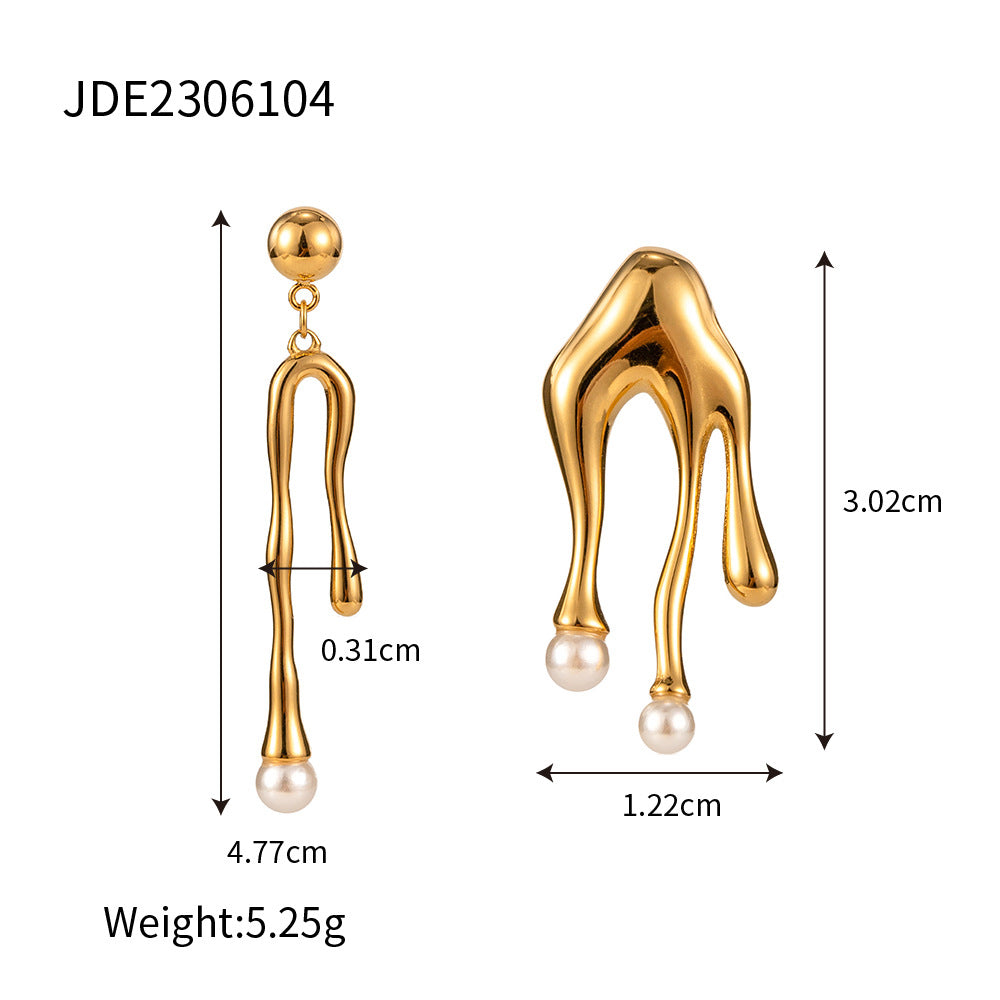 Albany Lava Stud Earrings - JDE2306104 [T2WDIYLZ]