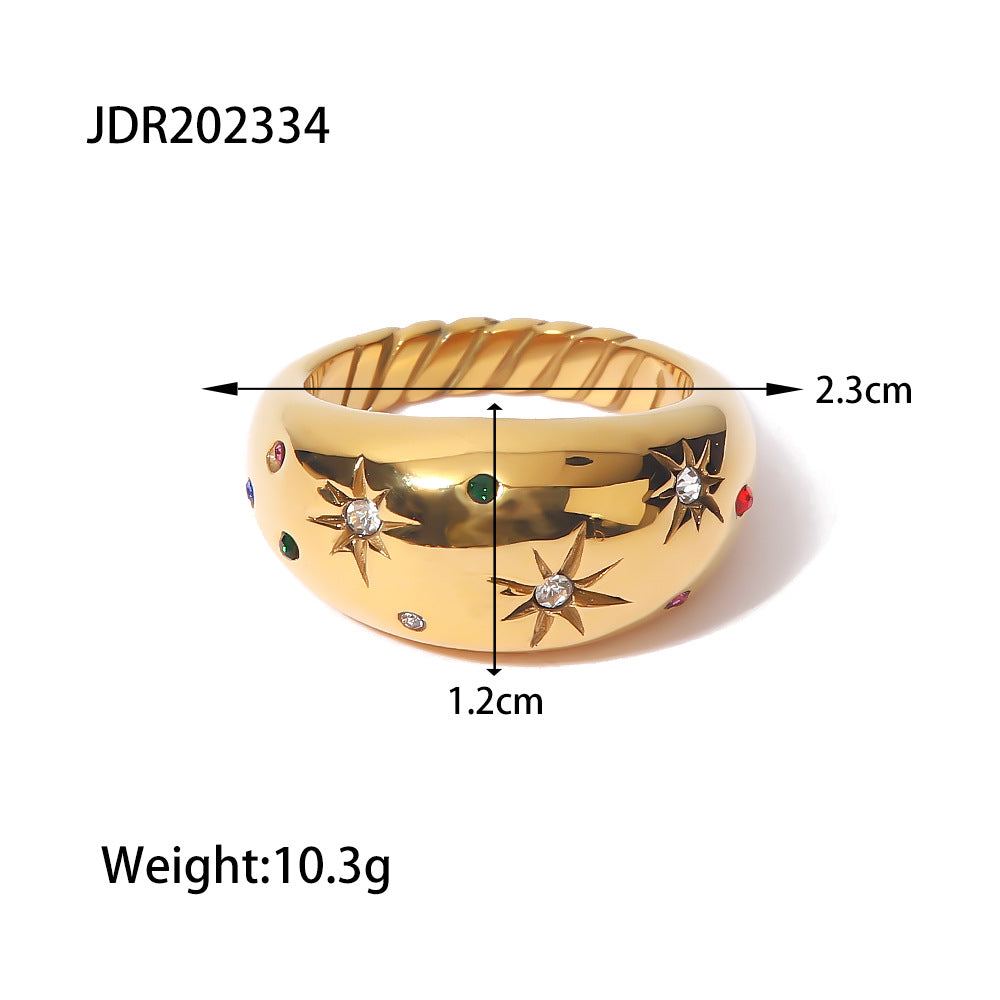 Virginia Pearl Geometric Rings - JDR202334-8 [V3C3M65B]