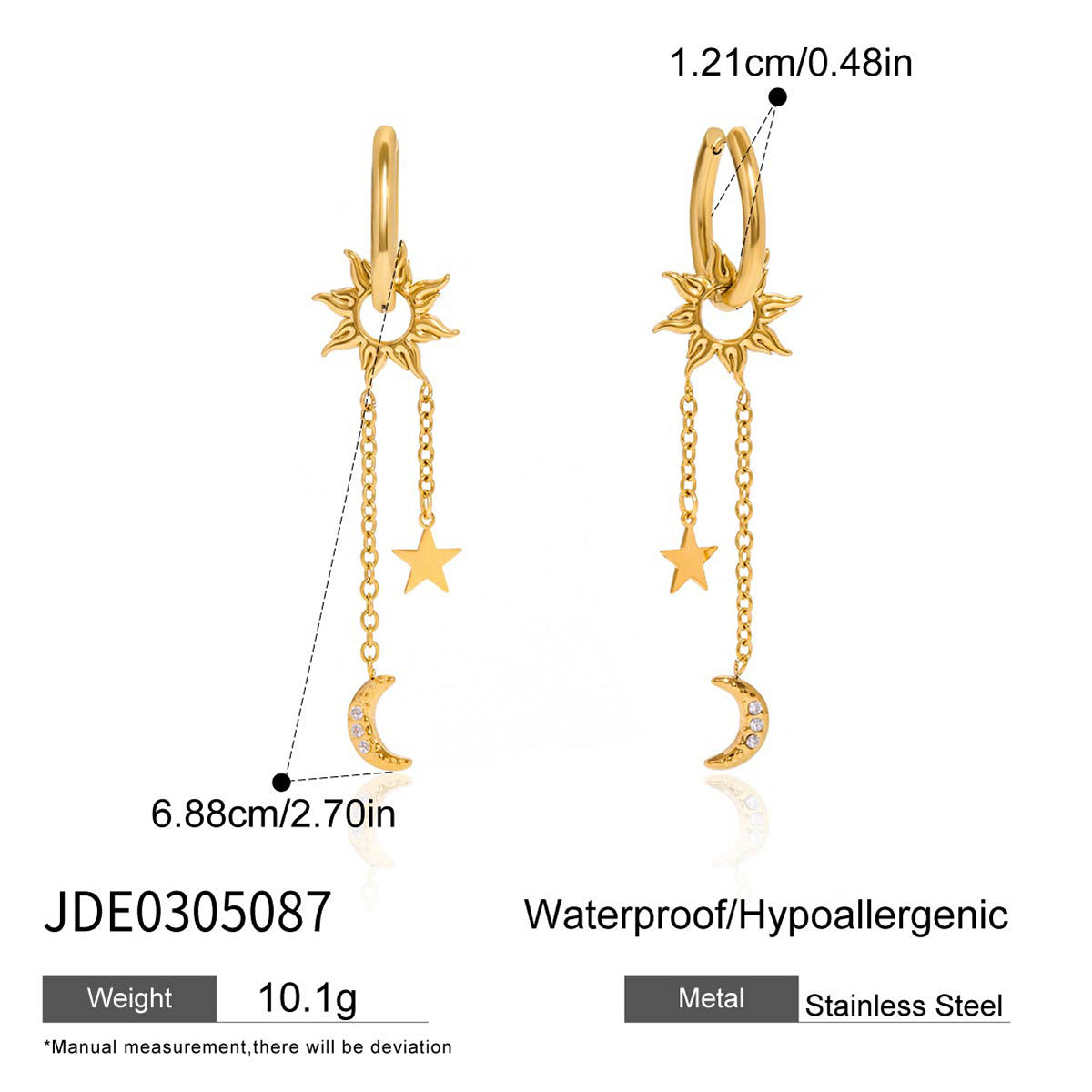 Nilah Stellar Tassel Earrings - JDE0305087 [FDVUJAPB]