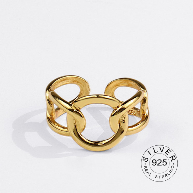 Shaniah Zircon Sterling Ring - Dark Brown+Resizable