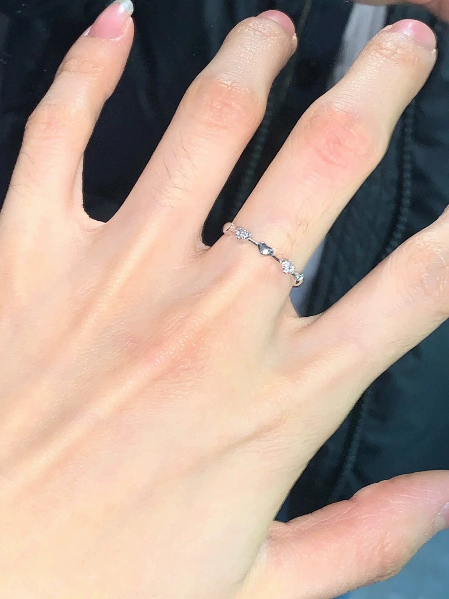 Kayanna Delicate Heart Adjustable Ring - Tiny Heart Ultra-fine Adjustable Ring