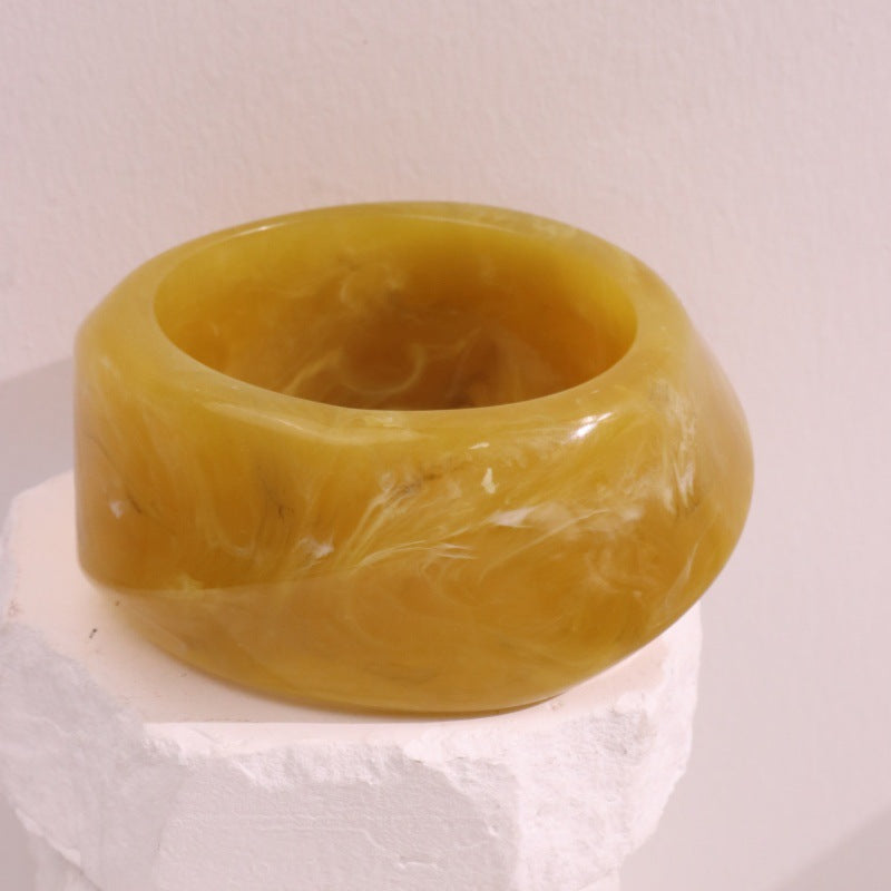 Letti Irregular Resin Bangle - A 6.3cm [D4BFIYRI]