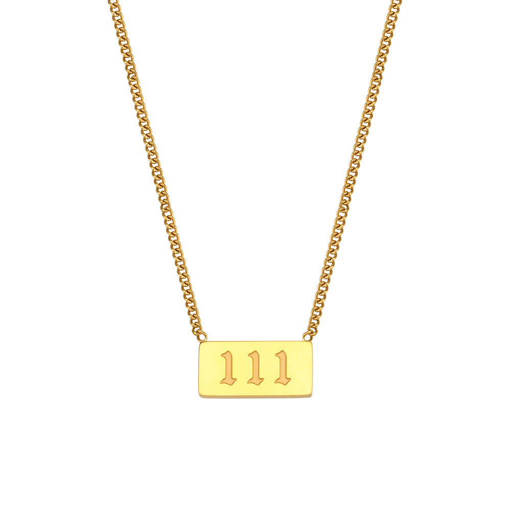 Evelia Angel Number Necklace - Angel Number Necklace - 111 [RWIQMKDH]