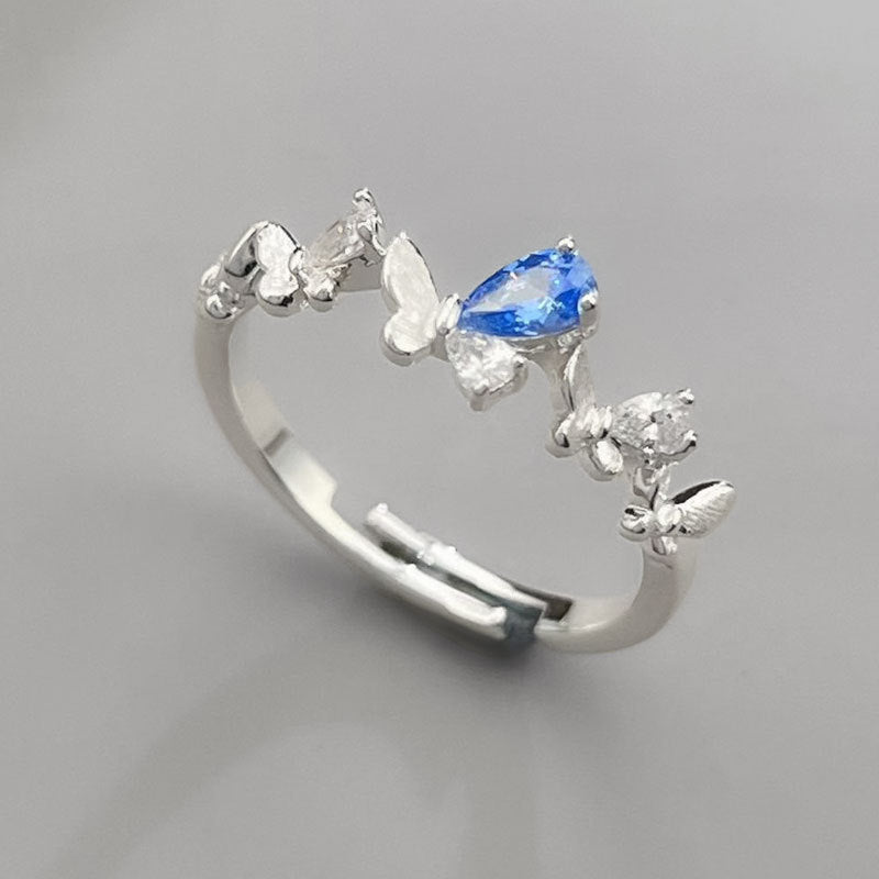 Lady Butterfly Open Ring - Rose Gold Tone [J366PXZ8]