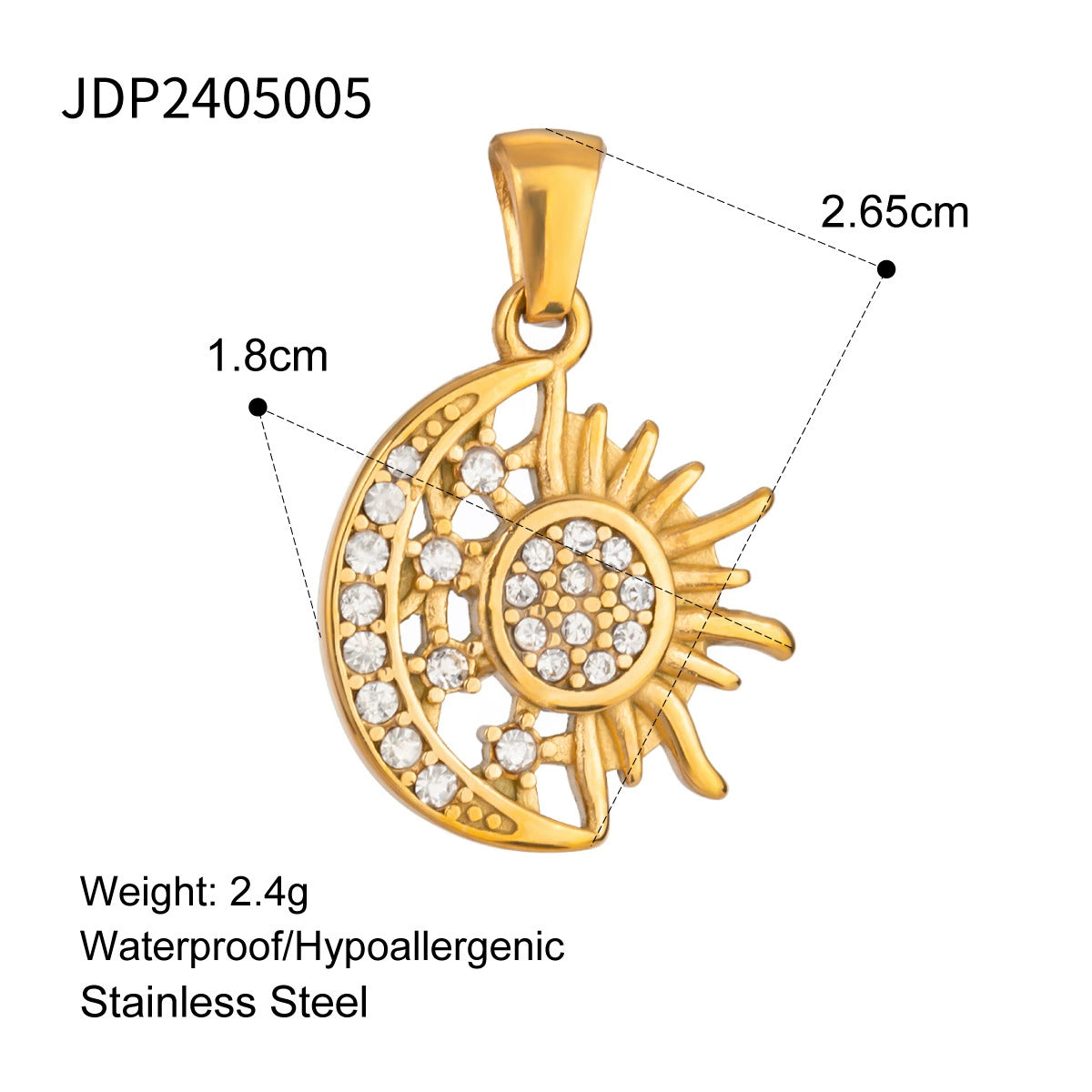 Whitleigh Delicate Heart Charm - JDP2405005 [T1R3NFD5]