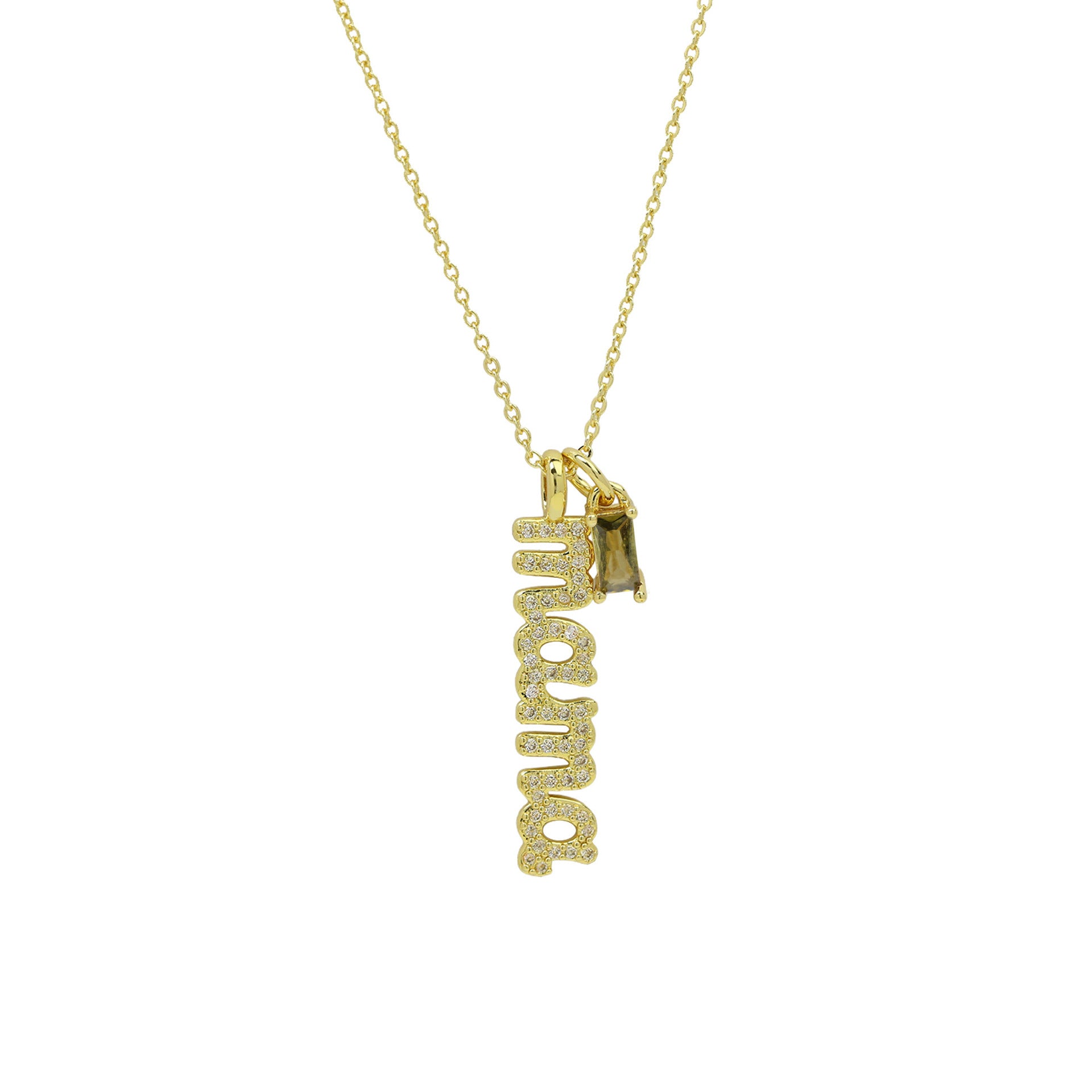 Alayjah Mama Birthstone Necklace - August Birthstone Necklace [KZVJURPS]