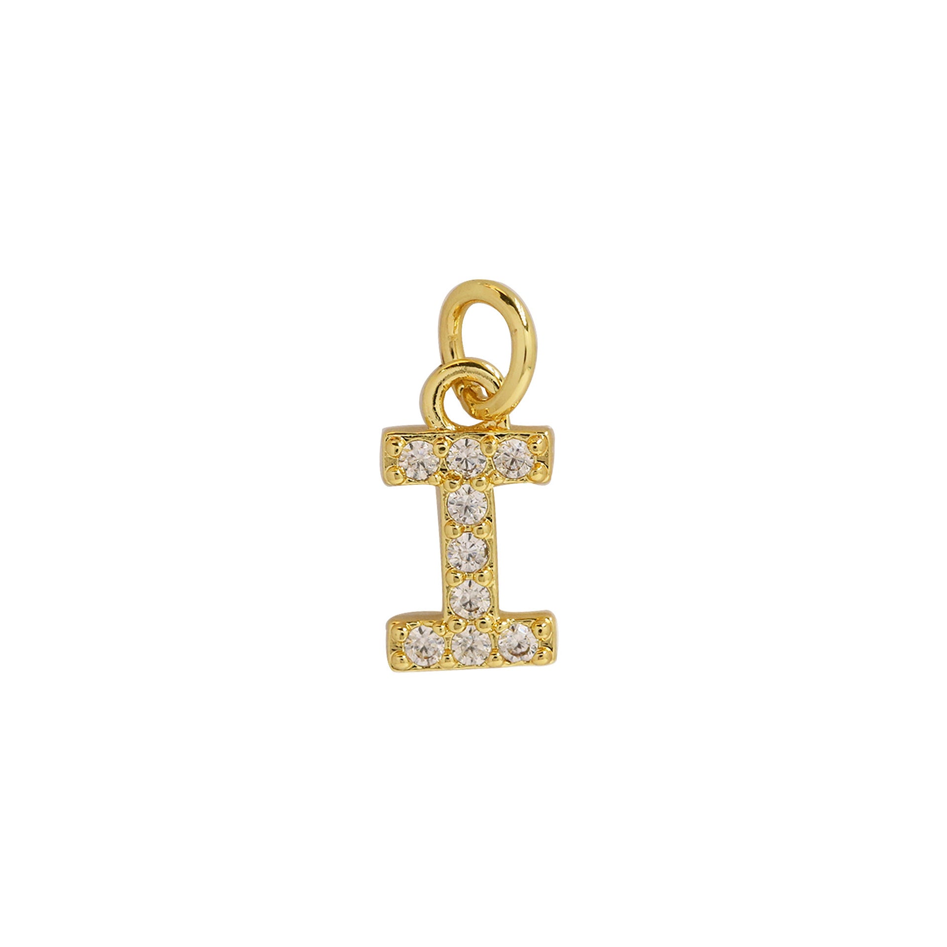 Leilah Zircon Initial Necklace - I [KZJGFNTJ]