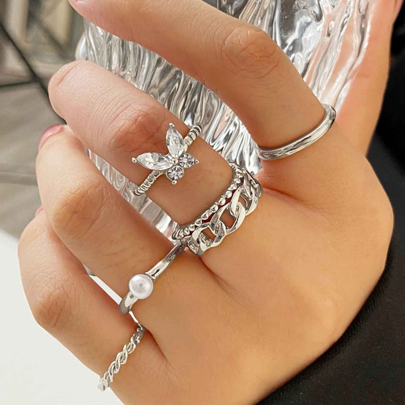 Kailea Stackable Joint Ring Set - Style 9 [MJFYIOND]