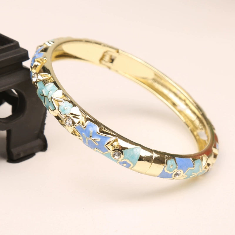Kattleya Star Enamel Bracelet - Sky Blue [P8D33FFA]