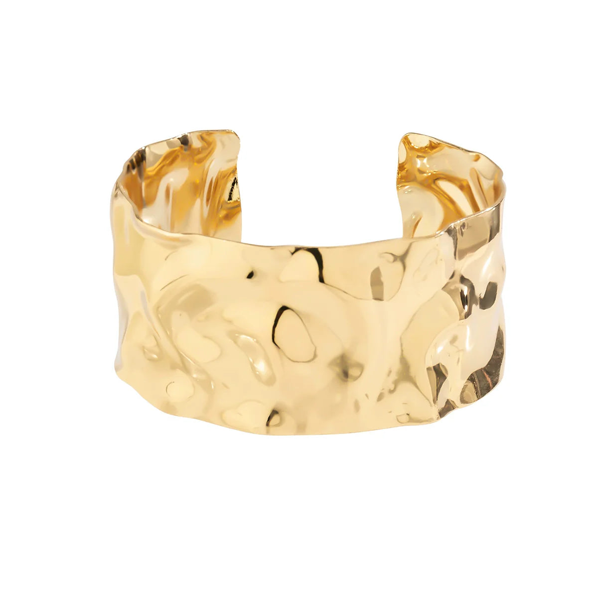 Hazyl Textured Cuff Bracelet - Gold