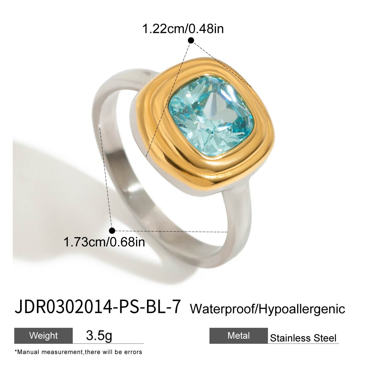 Tamsin Pearl & Stone Jewelry Set - Blue Stone Ring (Size 7) [0WR7UE5U]