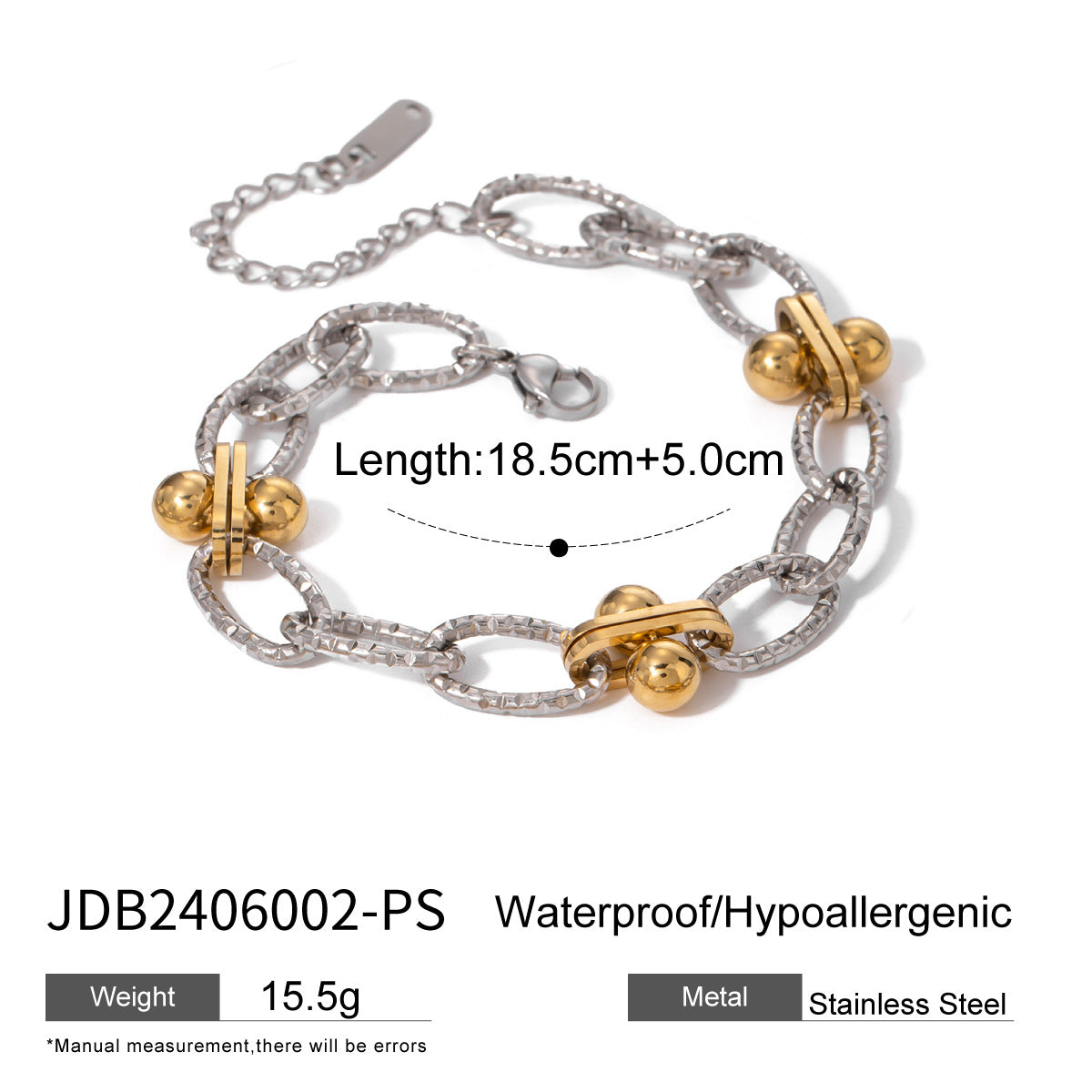 Ruwayda Pearl Zircon Bracelet - JDB2406002-PS [ICUTG6T1]