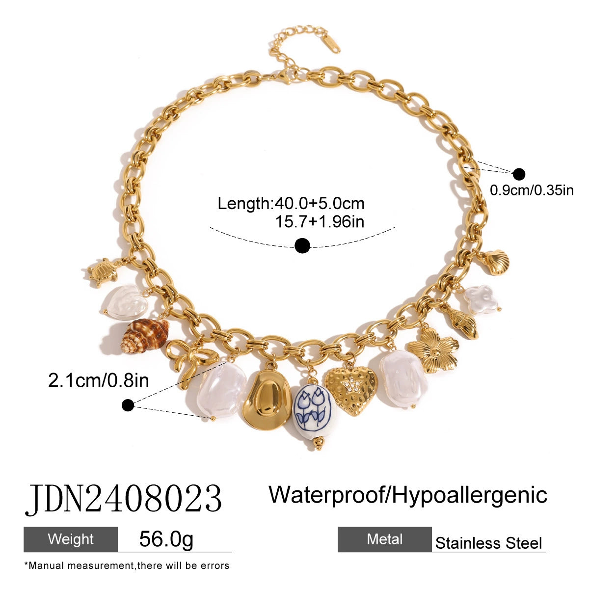 Reaghan Shell Charm Necklace - JDN2408023 [3M9IHI4Z]