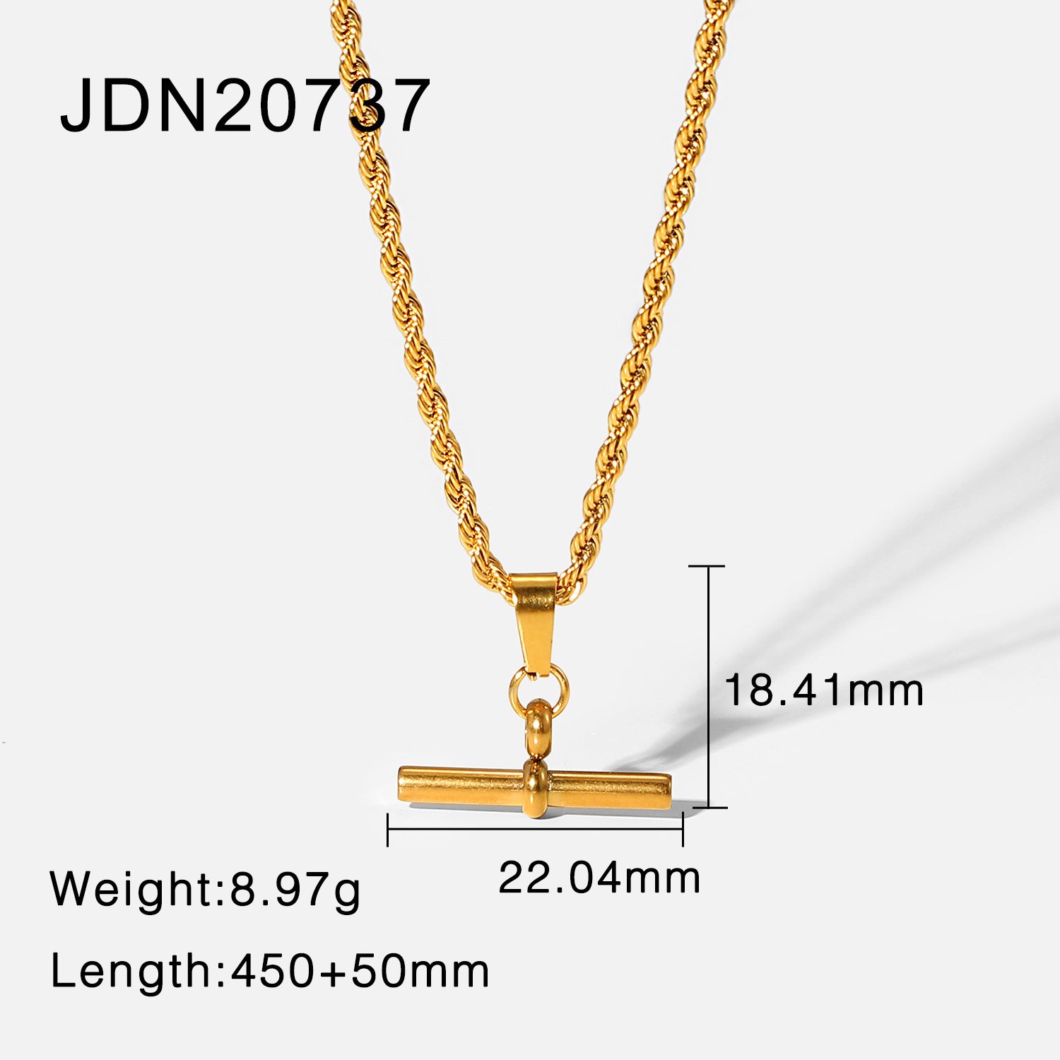 Rayla Chunky Chain Necklace - Rope Chain [LGNO8ZCZ]