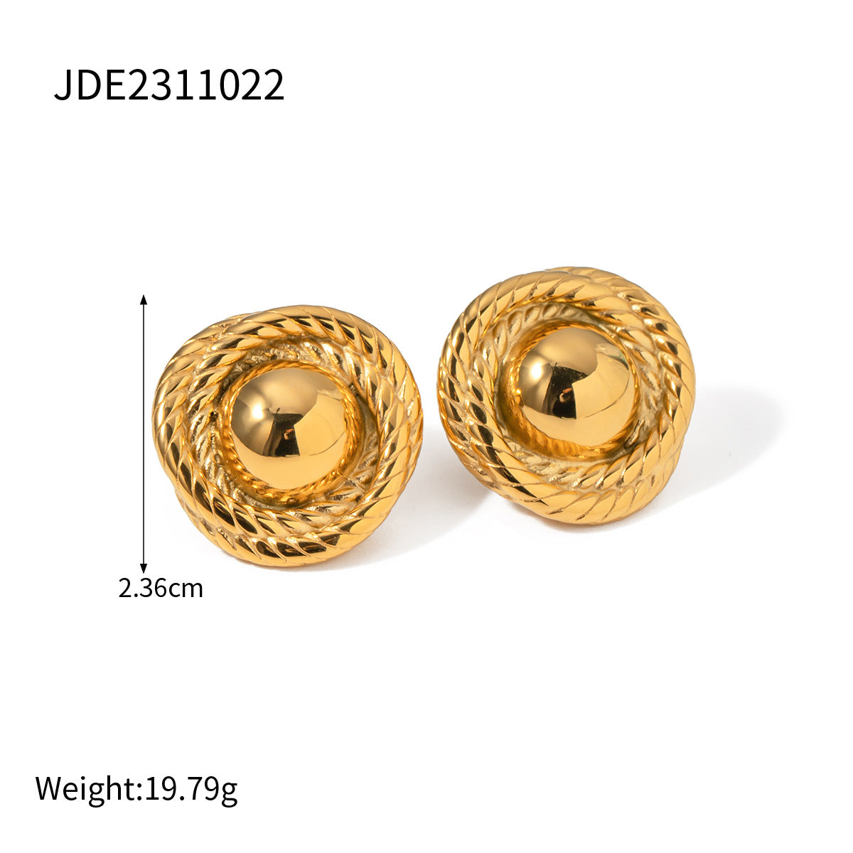 Jalyssa Wavy Bar Earrings - JDE2311022 [D7U7Y8RR]