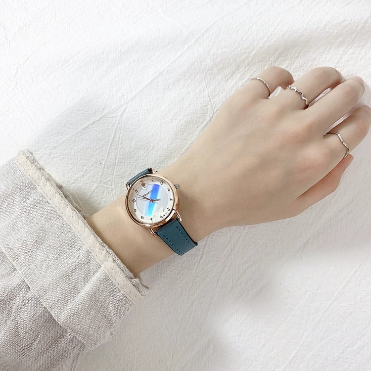 Jacelyn Radiant Mother-of-Pearl Watch - Blue Strap [K5759LU4]