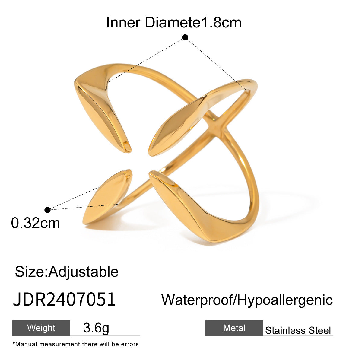 Isabell Dainty Line Ring - JDR2407051 [RRMW6GPS]