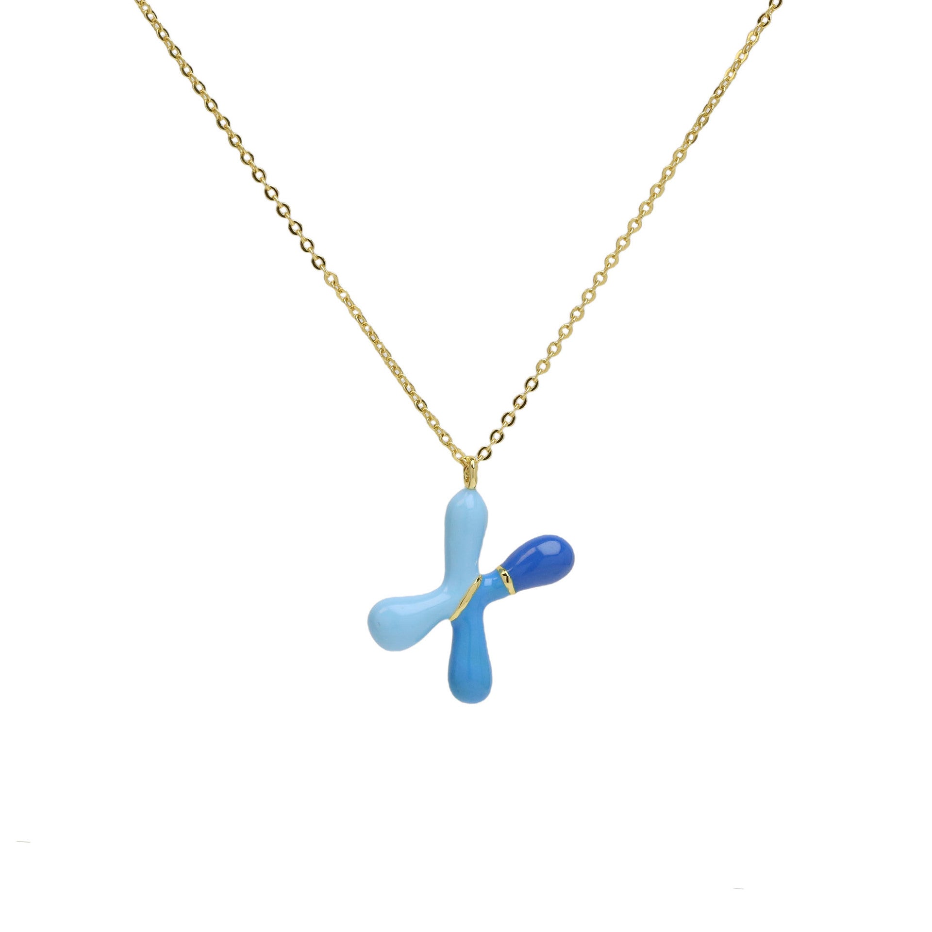 Esmae Bubble Initial Necklace - Necklace X [3VKUDPK6]