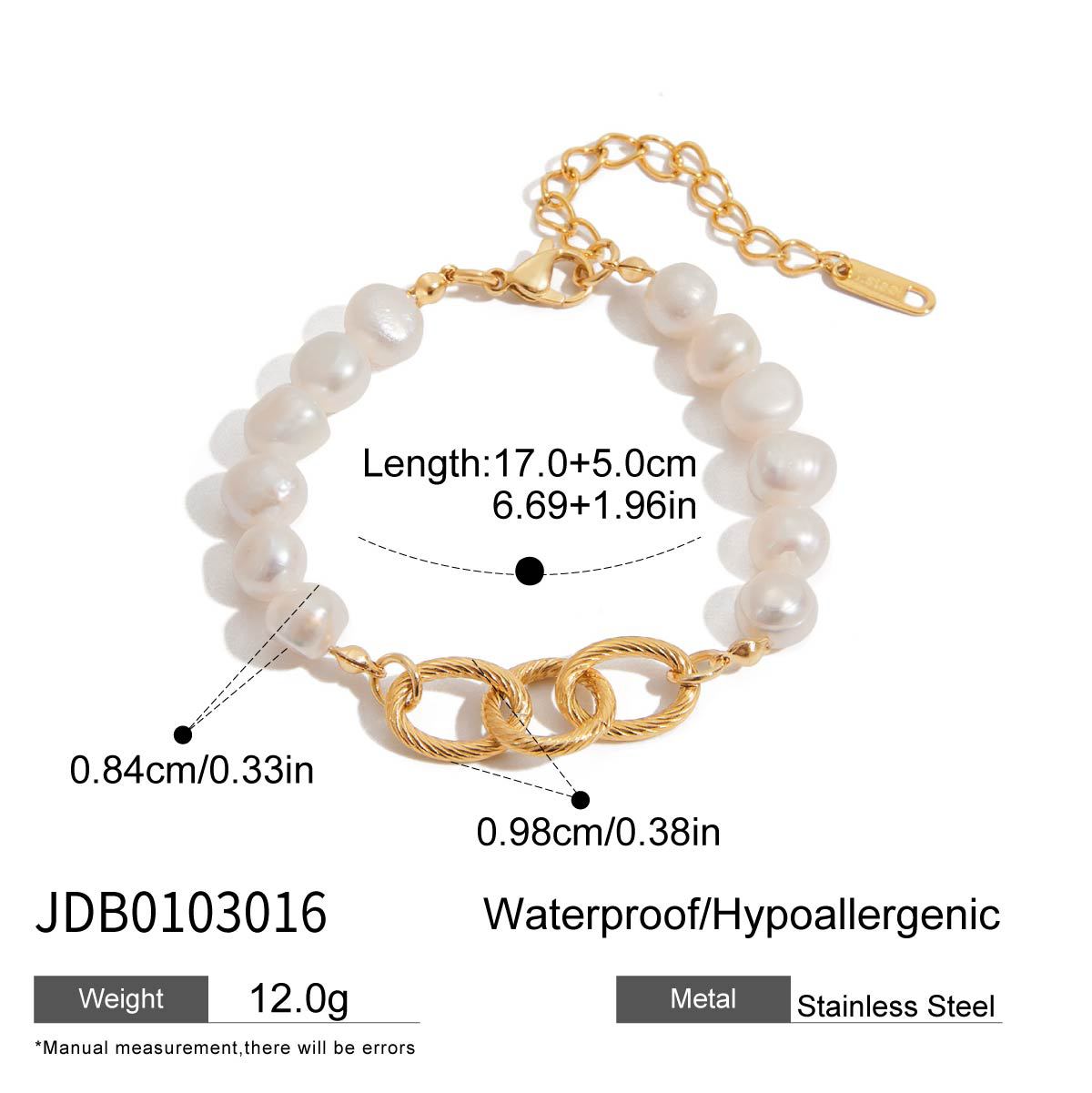 Genessis Pearl Cross Bracelet - Pearl Cross Bracelet [1IWXW688]