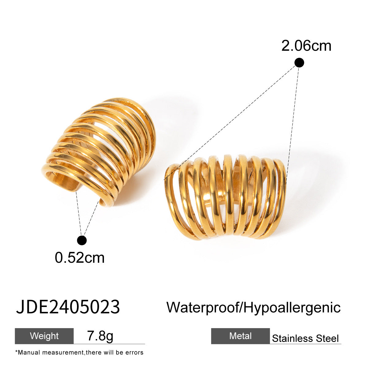 Albany Lava Stud Earrings - JDE2405023 [6936T5Y6]