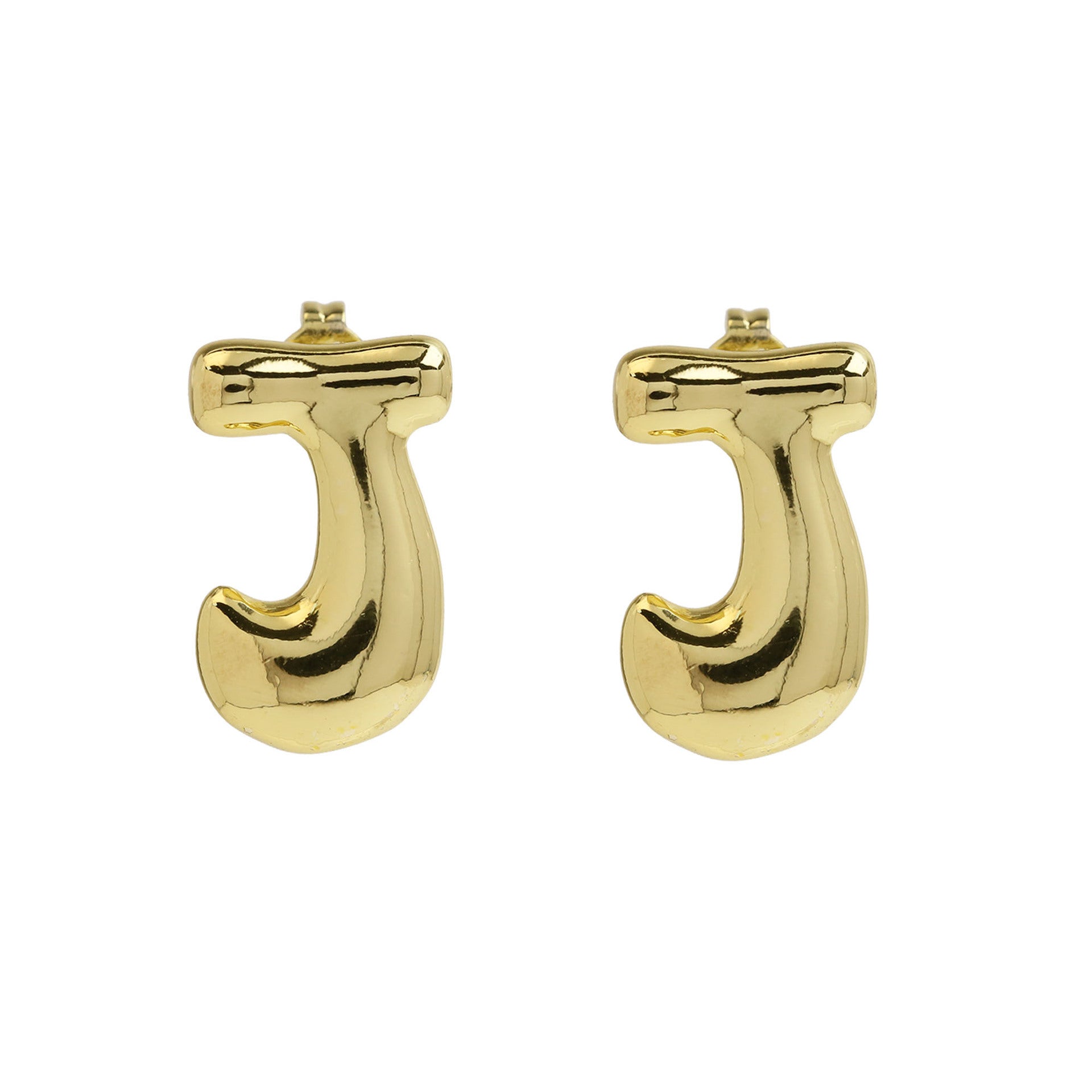 Kennedy Pave Initial Studs - J [HQHK49GC]