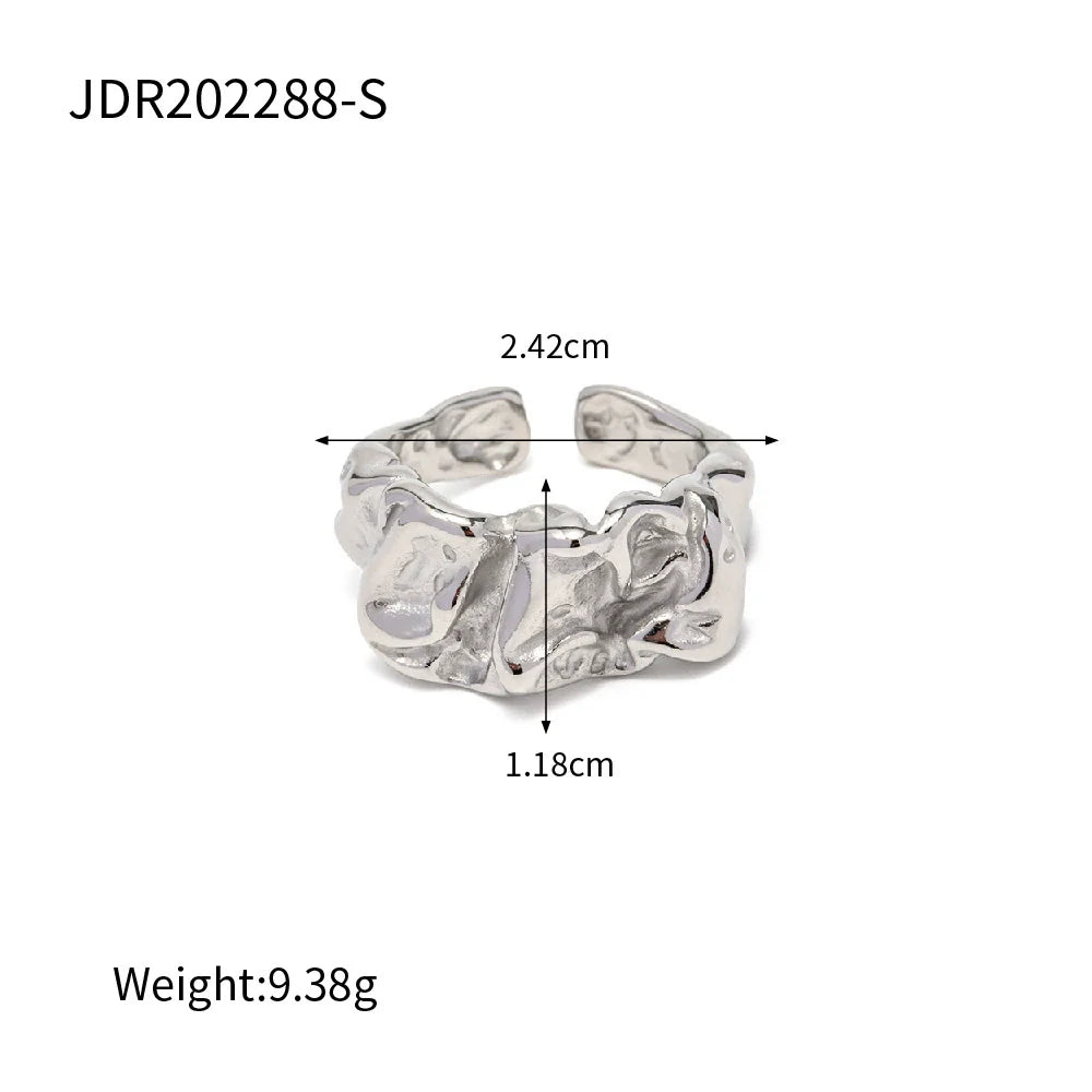 Ryder Gold Hammered Studs - JDR202288-S