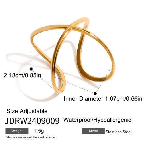 Elisheva Sculptural Steel Ring - Design JDRW2409009 [DO1IXYNC]