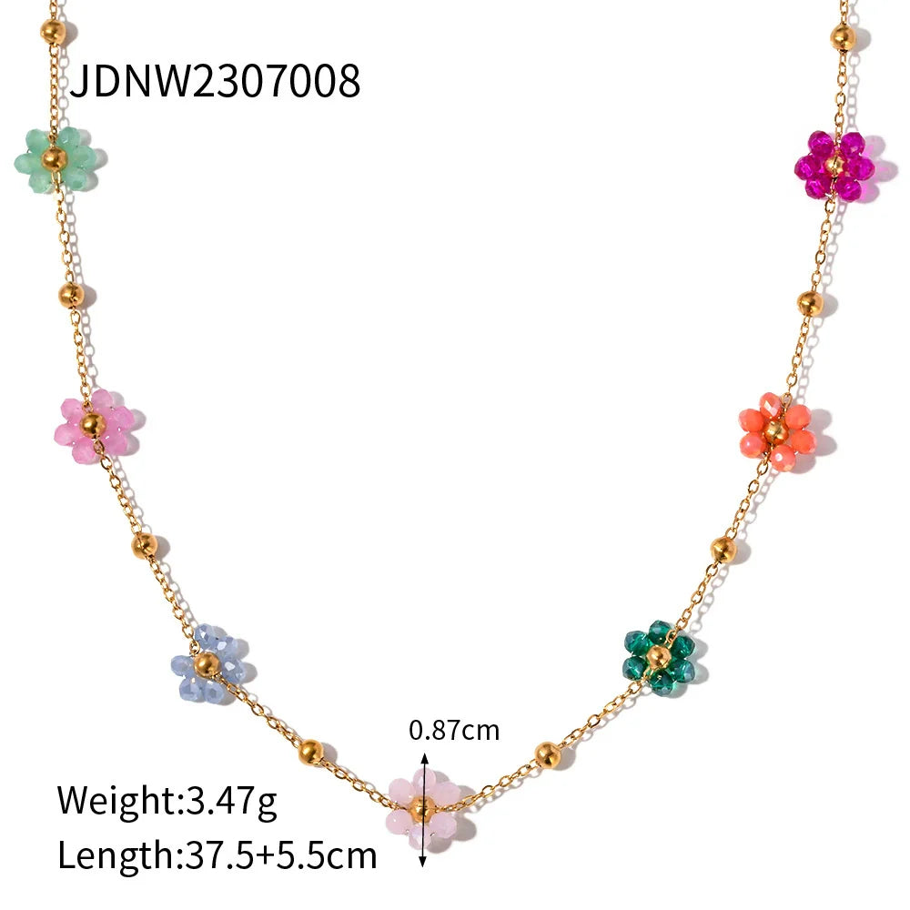 Mina Floral Charm Bracelet - Multi-color Floral B
