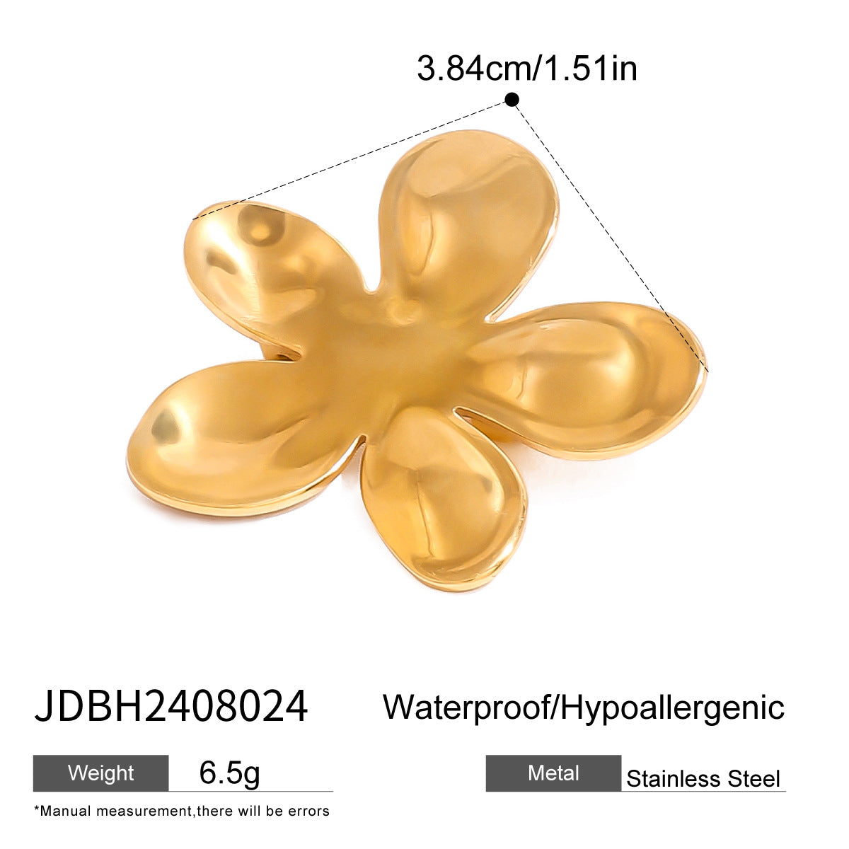 Arlynn Natural Stone Steel Ring - JDBH2408024 [L8BHU8LA]