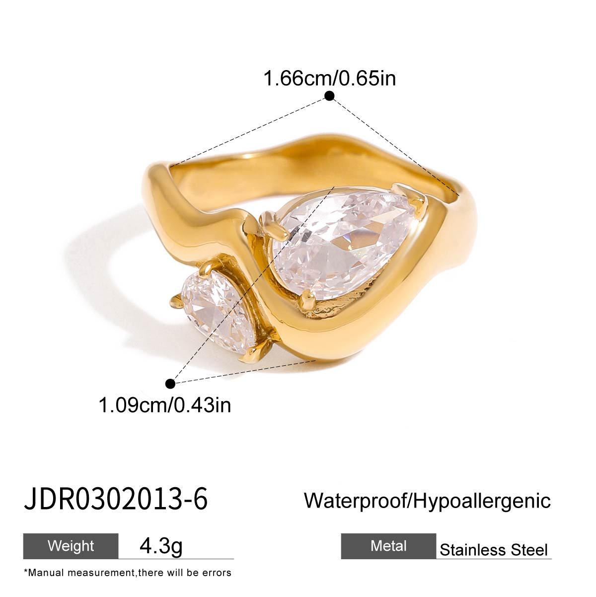 Ellamarie Geometric Zircon Ring - 6 [EELG57TL]