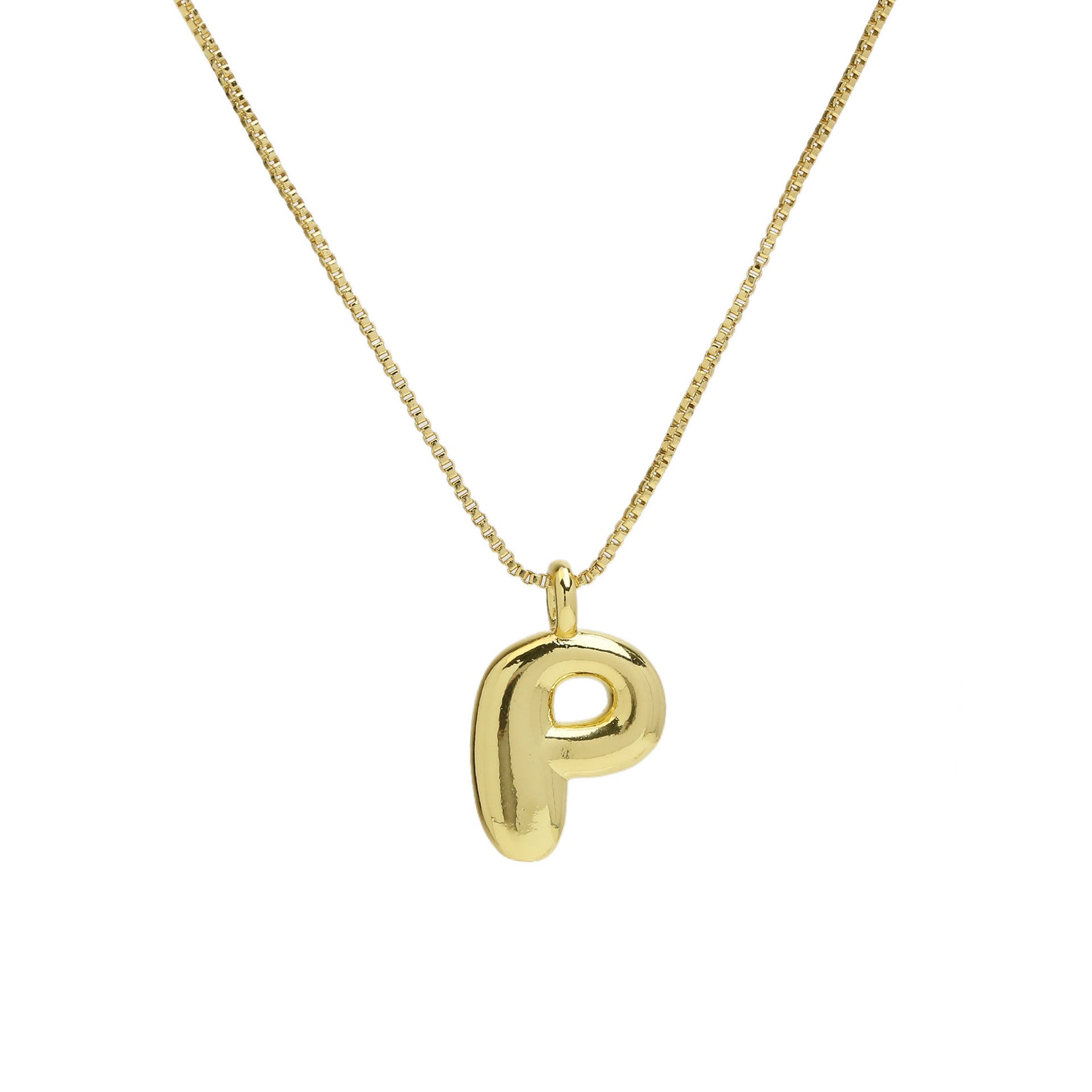 Odalys Gold Initial Pendant - Necklace P [1XL83VQ5]