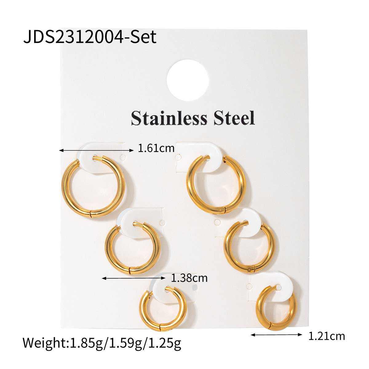 Kaiah Three-Pair Earring Set - JDS2312004-Set [PAOILZPG]